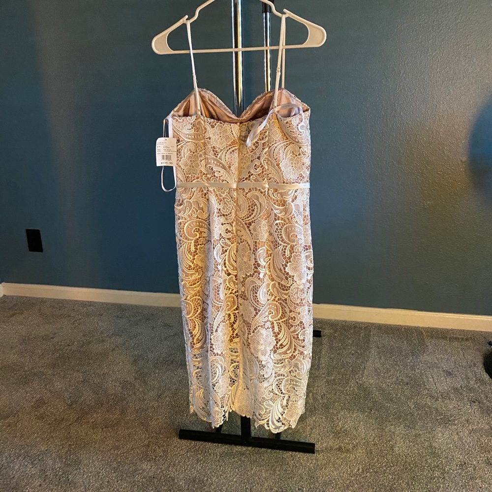 David’s Bridal Midi Lace Dress